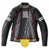 Geacă moto din piele SPIDI VINTAGE Ice/Negru
