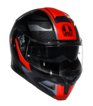 Модуларна каска AGV STREETMODULAR LEDRO BLACK/RED