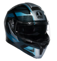 Модуларна каска AGV STREETMODULAR LEDRO MATT BLACK/POWDER BLUE
