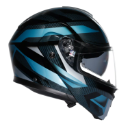 Модуларна каска AGV STREETMODULAR LEDRO MATT BLACK/POWDER BLUE