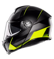 Модуларна каска AGV TOURMODULAR PERCEPTION MATT BLACK/YELLOW FLUO