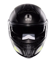 Модуларна каска AGV TOURMODULAR PERCEPTION MATT BLACK/YELLOW FLUO