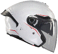 Scooter helmet MT COSMO SV SOLID A0 GLOSS WHITE