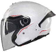 Scooter helmet MT COSMO SV SOLID A0 GLOSS WHITE