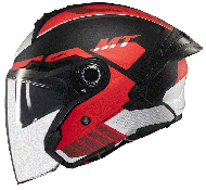 Scooter helmet MT COSMO SV CRUISER B5 RED