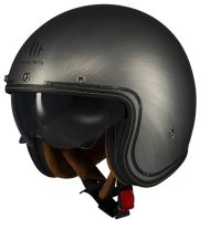 Scooter helmet MT LE MANS 2 S SV SCRATCHED CHROME