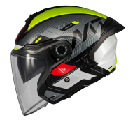 Scooter helmet MT COSMO SV SILENCE B3 YELLOW GLOSS