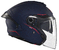 Scooter helmet MT COSMO SV SOLID A7 MATT BLUE