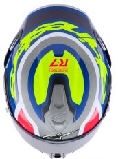Каска ALPINESTARS S-R7 LUMEN Silver/Pink Fluo Yellow