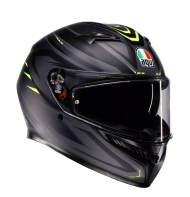 Cască AGV K3 SYTH NEGRU MAT/GALBEN FLUO