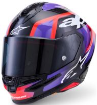 Каска ALPINESTARS S-R7 LUMEN BK/PRPL/RED