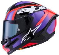 Каска ALPINESTARS S-R7 LUMEN BK/PRPL/RED