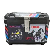 Motorcycle rear case - 57L - Colorful