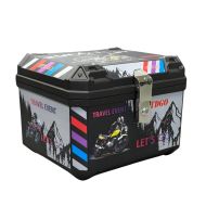 Motorcycle rear case - 57L - Colorful