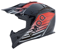 Мотокрос  каска AMOQ Meteor V2 Helmet Axis Black/Red glossy