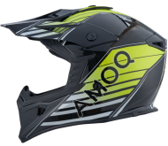 Мотокрос  каска AMOQ Meteor V2 Helmet Axis Black/Yellow glossy