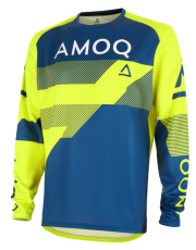 Мотокрос блуза AMOQ Ascent Strive V2 Jersey Yellow-Navy
