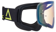 Мотокрос очила AMOQ MX Goggles Vision Magnetic Black-HiVis - Gold Mirror