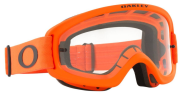 Ochelari de protecție motocross OAKLEY O-Frame 2.0 PRO portocalii și transparenți