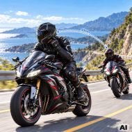 U10 2x bluetooth motorcycle intercom for helmets with rgb microphone and usb-c
