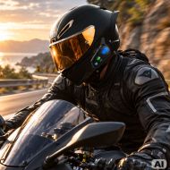 Y8x mesh bluetooth motorcycle intercom for helmets – 8 users, music sharing