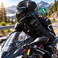 Y8x mesh bluetooth motorcycle intercom for helmets – 8 users, music sharing