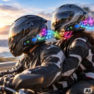 Y8x mesh bluetooth motorcycle intercom for helmets – 8 users, music sharing