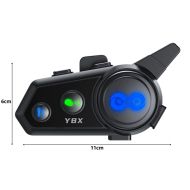 Y8x mesh bluetooth motorcycle intercom for helmets – 8 users, music sharing