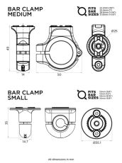 QUAD LOCK 360 Bar Clamp Base V2 - Small