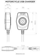 USB Charger QUAD LOCK Motorcycle