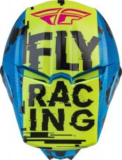 Casca cross copii FLY RACING Kinetic Scan- Albastru/Hi-Vis-Roz