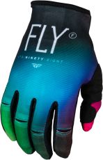 FLY RACING Kinetic Prodigy Kids Motocross Gloves- Fuchsia/Electric Blue/Hi-Vis