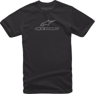 Мото тениска ALPINESTARS TEE WORDMARK BK/GY