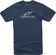 Мото тениска ALPINESTARS TEE WORDMARK NAVY/WT