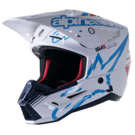 Мотокрос каска Alpinestars SM5 ACT WT/BL