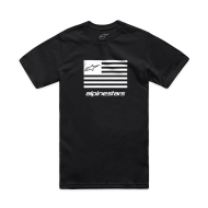 T-shirt ALPINESTARS TEE CSF FLAG BLACK/WHITE