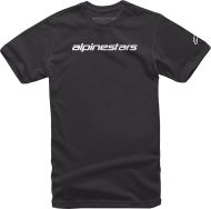 T-shirt ALPINESTARS TEE LINEAR WORD BLACK