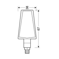 LED мигачи DUKE CARBON- 90077