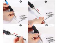 Комплект поялник 60w 200-450°c инструменти за запояване