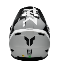 Motocross Helmet THOR REFLEX SPORT RIOT BLACK/WHITE MIPS